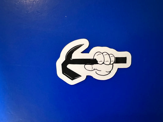 Helmet Sticker Hook in Hand